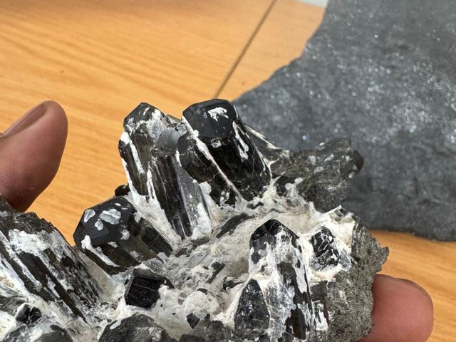 Rock sample on desk